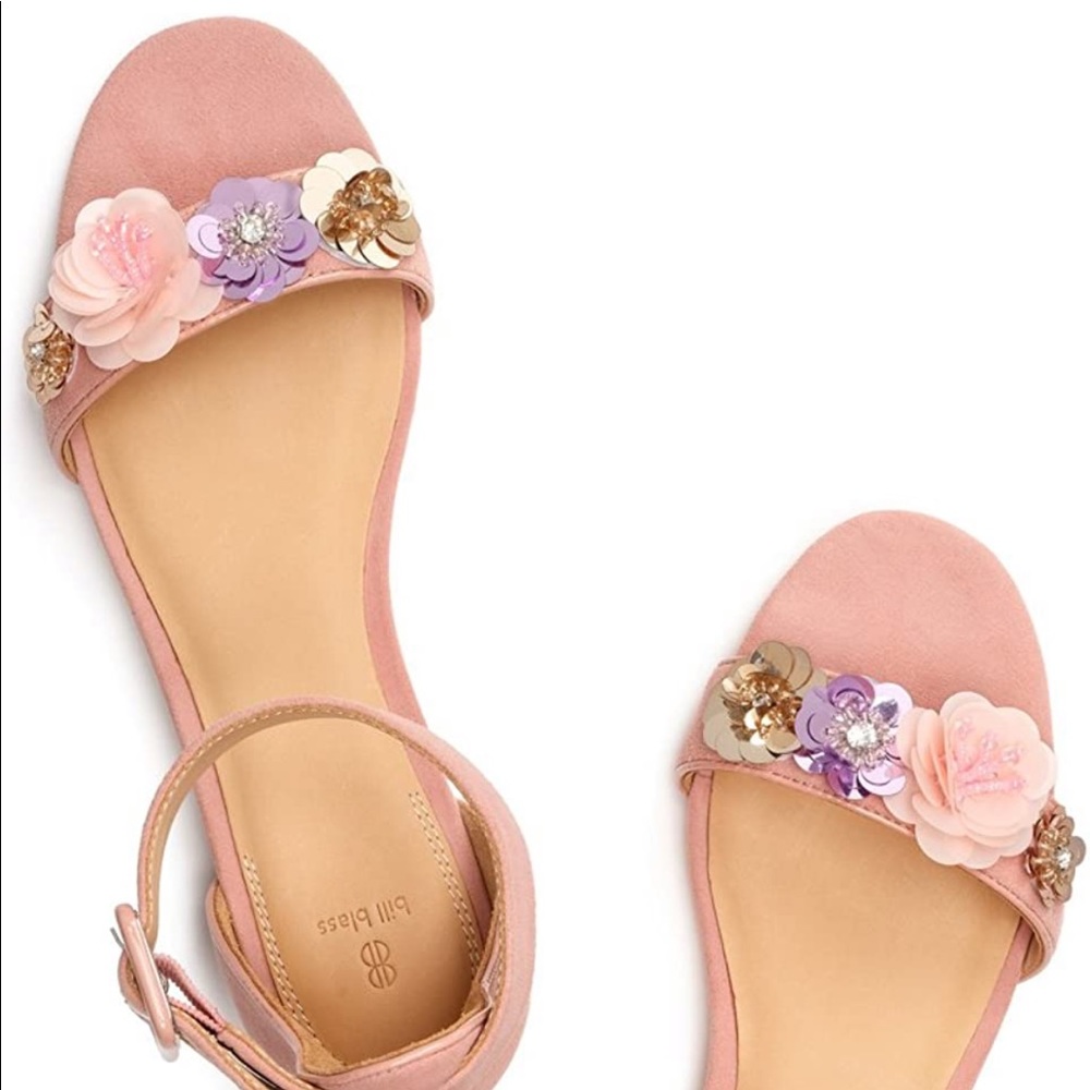 Anthropologie Bill Blass Suede Sandals Size 7